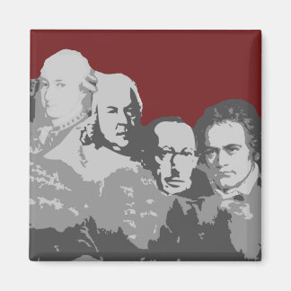 Mount Rushmore of Composers Red Magnet