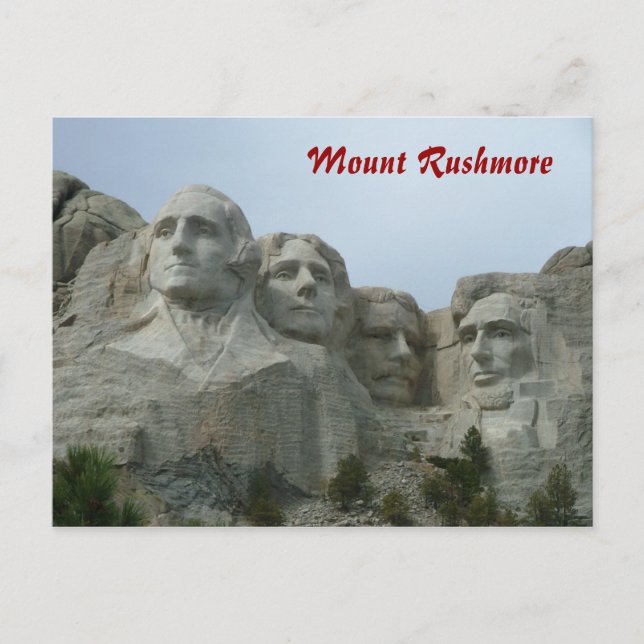 Mount Rushmore Postcard (Front)