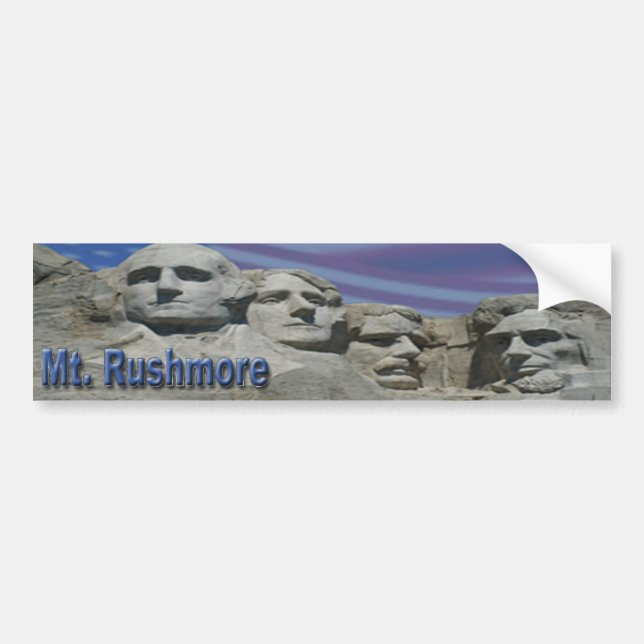MOUNT RUSHMORE PRESIDENTS BUMPER STICKER (Front)