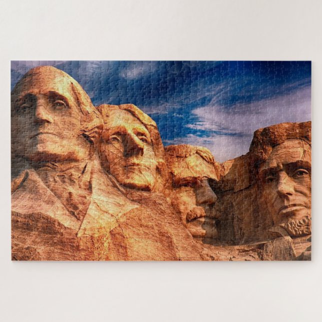 Mount Rushmore Sculpture Monument Landmark Jigsaw Puzzle (Horizontal)