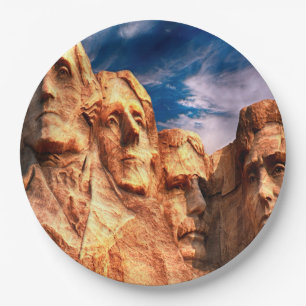 Mount Rushmore South Dakota Paper Plate