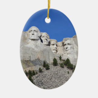 Mount Rushmore South Dakota Presidents USA America Ceramic Tree Decoration