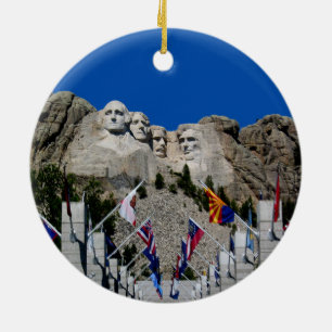 Mount Rushmore South Dakota Souvenir Ceramic Ornament