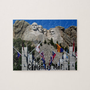 Mount Rushmore South Dakota Souvenir Jigsaw Puzzle