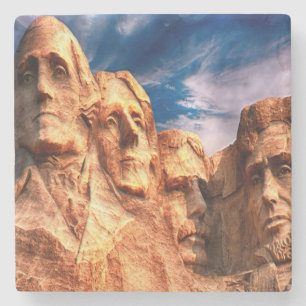 Mount Rushmore South Dakota Stone Coaster