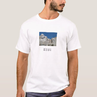 Mount Rushmore with coordinates T-Shirt