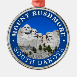 Mount Rusmore Metal Ornament