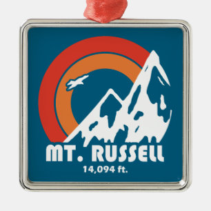 Mount Russell California Sun Eagle Metal Ornament