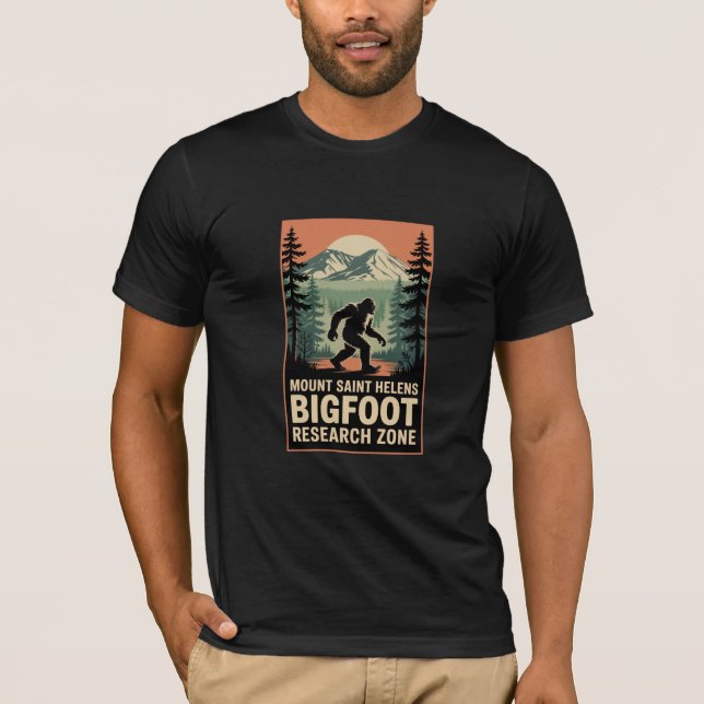 Mount Saint Helens Bigfoot Research Zone Tee  (Front)