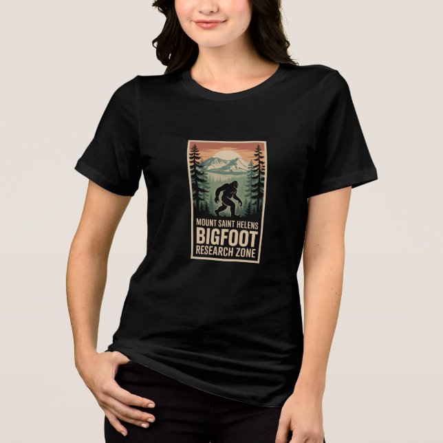 Mount Saint Helens Bigfoot Research Zone Tee  (Front)