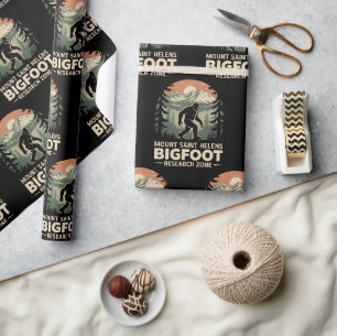 Mount Saint Helens Bigfoot Research Zone Wrapping Paper