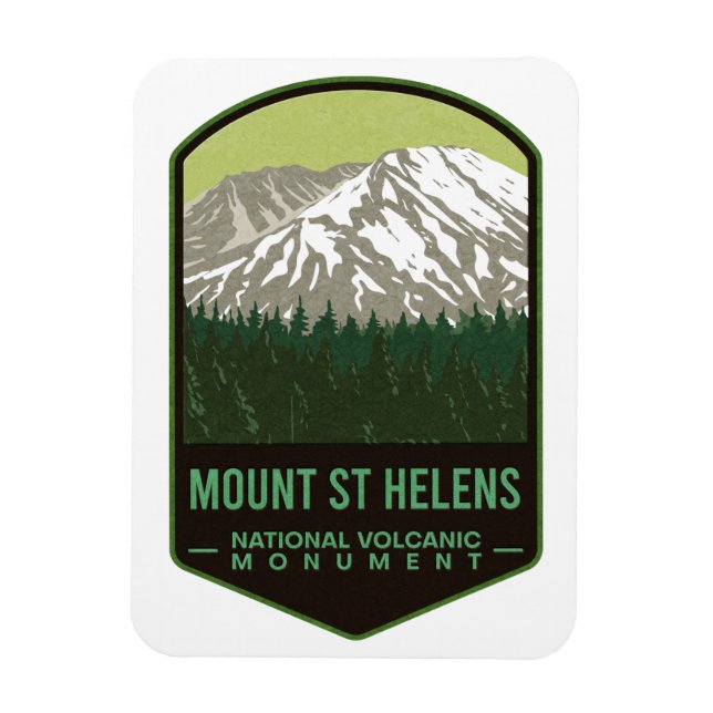 Mount Saint Helens National Volcanic Monument Magnet (Vertical)