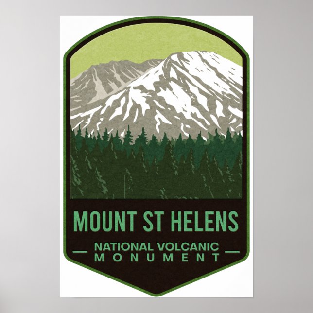 Mount Saint Helens National Volcanic Monument Poster (Front)