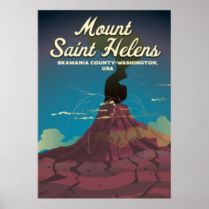 Mount Saint Helens Washington USA Poster