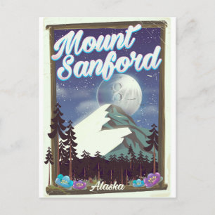 Mount Sanford Alaska Postcard