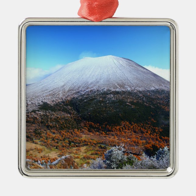 Mount Sengen Metal Tree Decoration (Front)