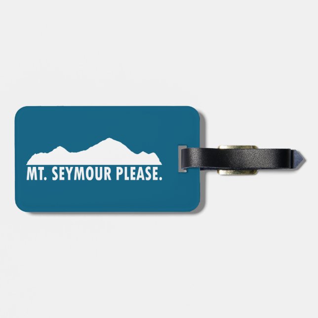 Mount Seymour Please Luggage Tag (Back Horizontal)