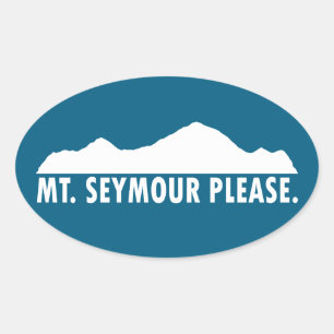 Mount Seymour Please Oval Sticker
