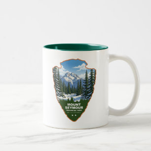 Mount Seymour Provincial Park Arrowhead Two-Tone Coffee Mug