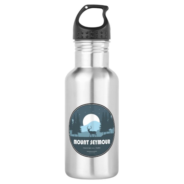 Mount Seymour Provincial Park Deer 532 Ml Water Bottle (Front)
