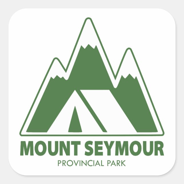 Mount Seymour Provincial Park Mountains Camping Square Sticker (Front)