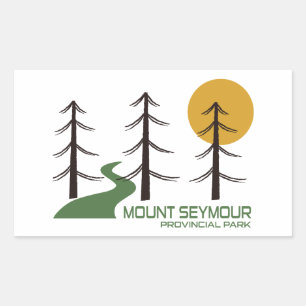 Mount Seymour Provincial Park Trail Rectangular Sticker