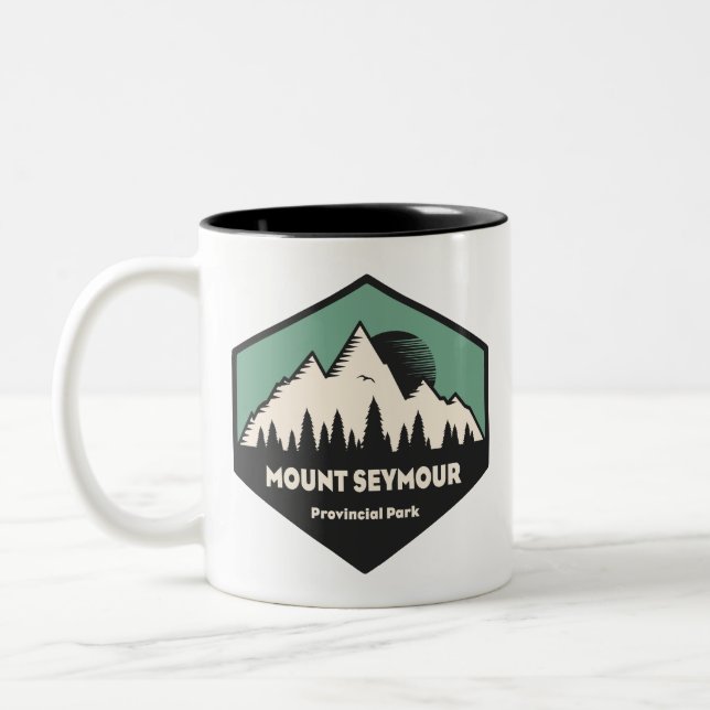 Mount Seymour Provincial Park Two-Tone Coffee Mug (Left)