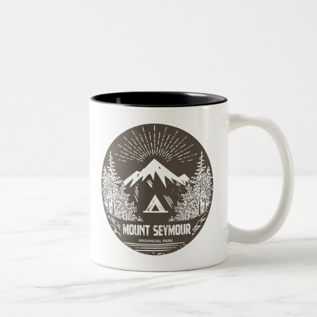Mount Seymour Provincial Park Two-Tone Coffee Mug (Right)