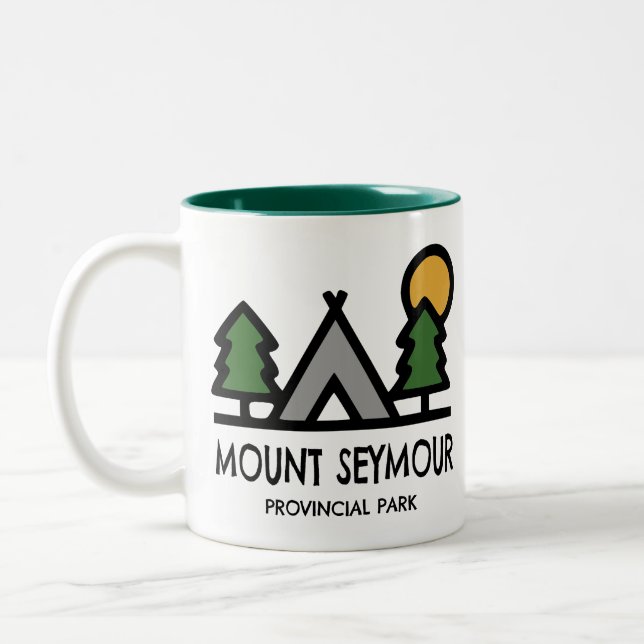 Mount Seymour Provincial Park Two-Tone Coffee Mug (Left)