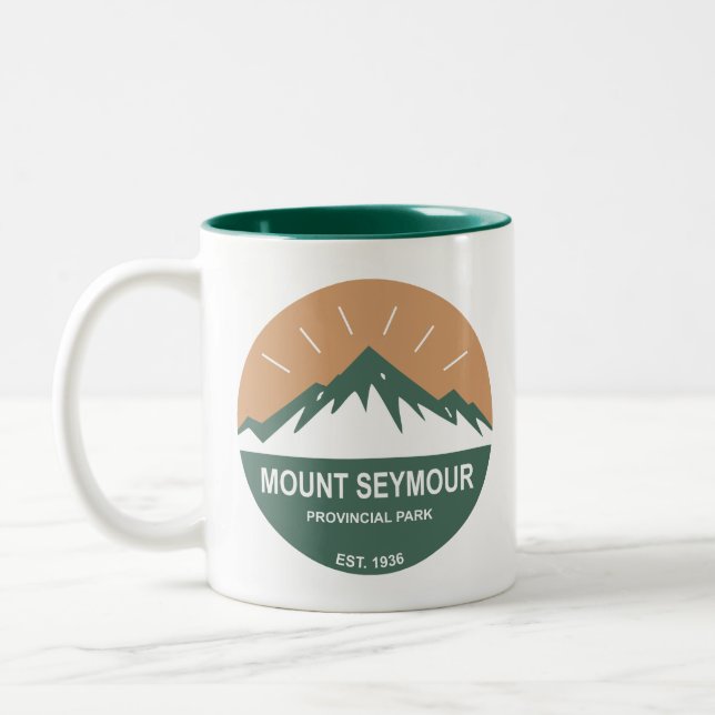 Mount Seymour Provincial Park Two-Tone Coffee Mug (Left)