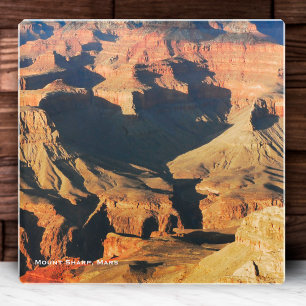 Mount Sharp on Planet Mars Photo Glass Coaster