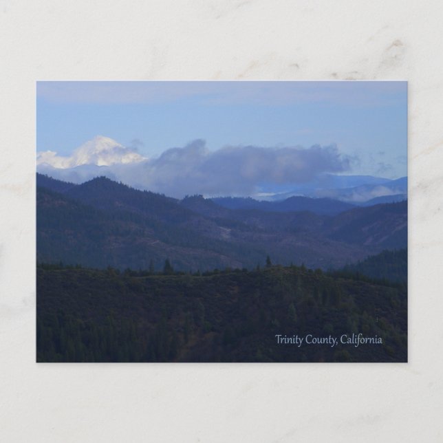 Mount Shasta above the clouds... Postcard (Front)