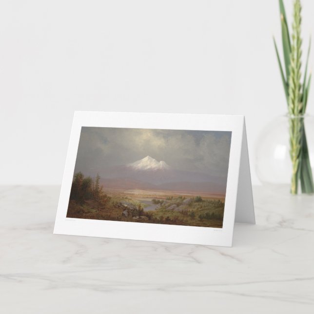 Mount Shasta and Shastina Lake (1151) Card (Front)