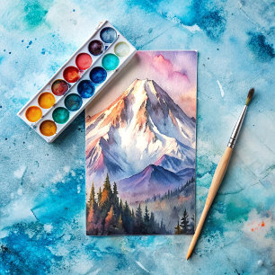 Mount Shasta California Painting Postcard