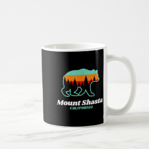 Mount shasta california skiing snowboarding bear coffee mug
