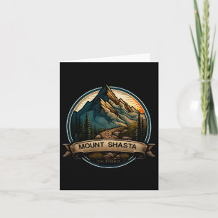 Mount Shasta California Souvenir Hiking Card