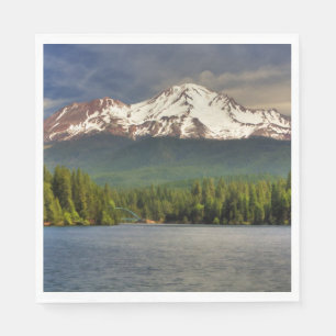 MOUNT SHASTA FROM LAKE SISKIYOU NAPKIN