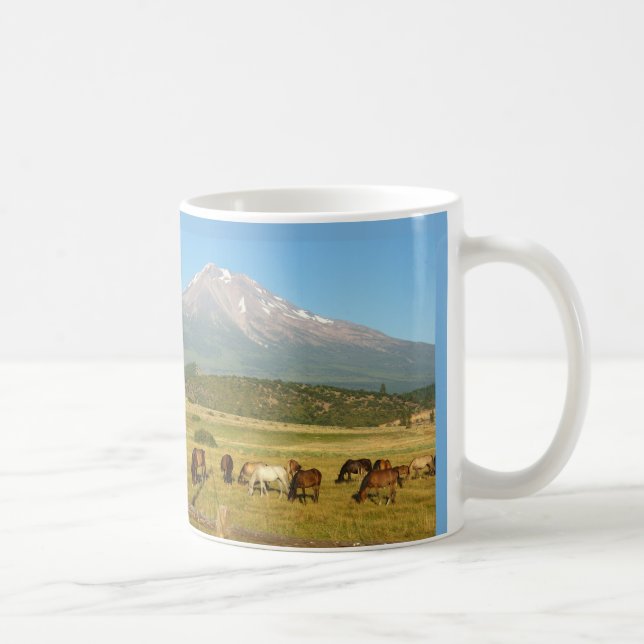 Mount Shasta Horse Herd Mug (Right)
