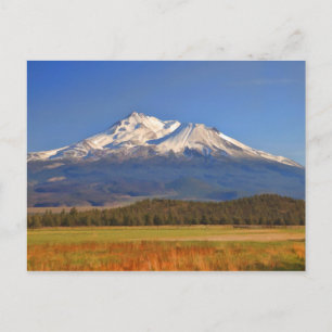 MOUNT SHASTA IN FALL POSTCARD