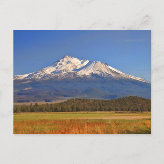 MOUNT SHASTA IN FALL POSTCARD (Front)