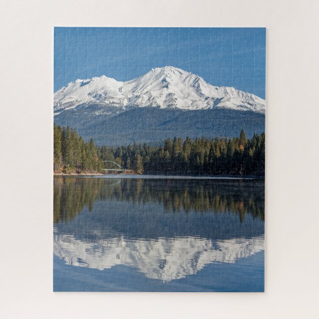 MOUNT SHASTA REFLECTED JIGSAW PUZZLE (Vertical)