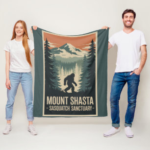 Mount Shasta Sasquatch Sanctuary Blanket