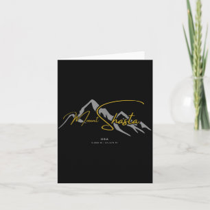 Mount shasta usa card