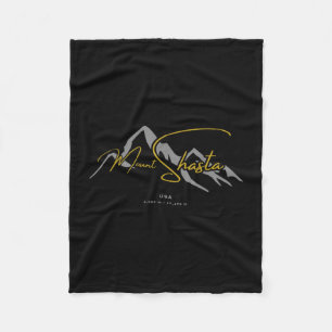 Mount shasta usa fleece blanket