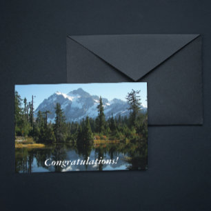 Mount Shuksan Landscape Photo Congratulations Card