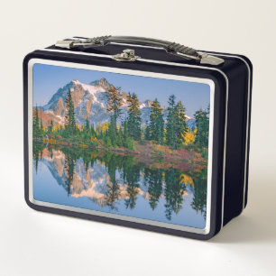 Mount Shuksan mirrored in Reflection Lake Metal Lunch Box