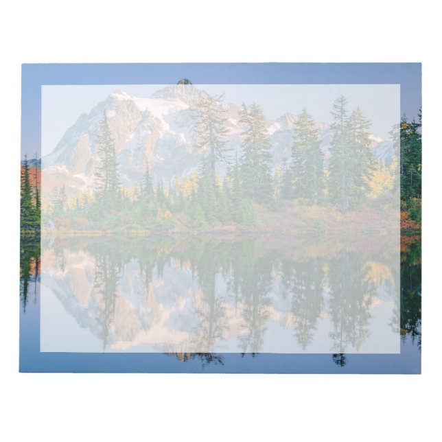 Mount Shuksan mirrored in Reflection Lake Notepad (Front)