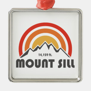 Mount Sill California Metal Ornament