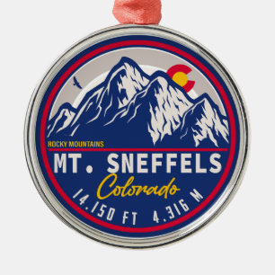 Mount Sneffels Colorado - 14ers fourteener hiking Metal Ornament