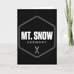 Mount Snow Vermont Graphic Ski T Shirt Card
